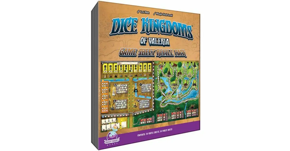 Utolsó esély Dice Kingdoms of Valeria - Game Sheet Refill Pack