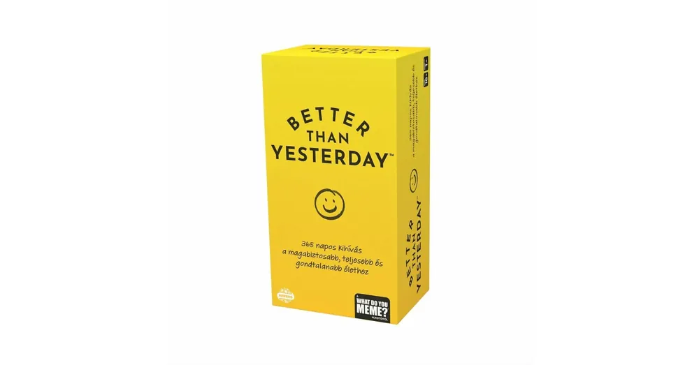 Nézd meg most Better than yesterday – motivációs játék