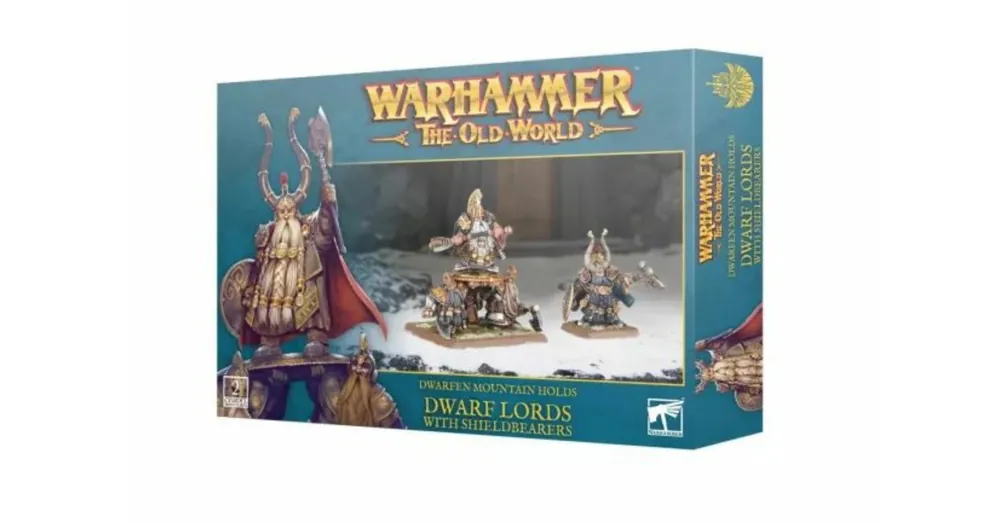 Warhammer The Old World - Dwarfen Mountain Holds Dwarf Lords with Shieldbearers Népszerű