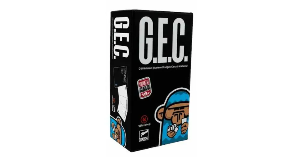 G.E.C. - Gátlástalan Elvetemültségek Cenzúrázatlanul társasjáték Rendeld meg most