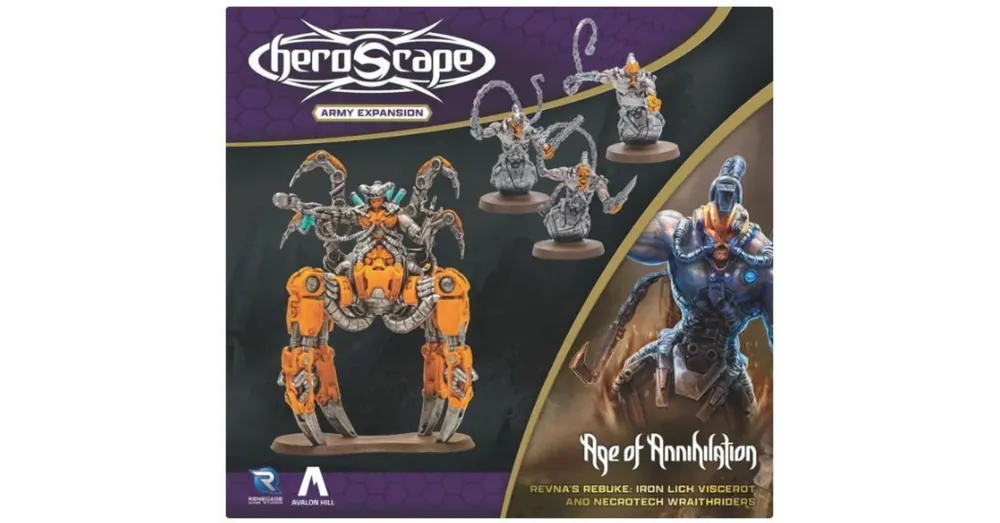 Heroscape Revna‘s Rebuke - Iron Lich Viscerot/Necrotech Wraithriders kiegészítő Szezonális akció