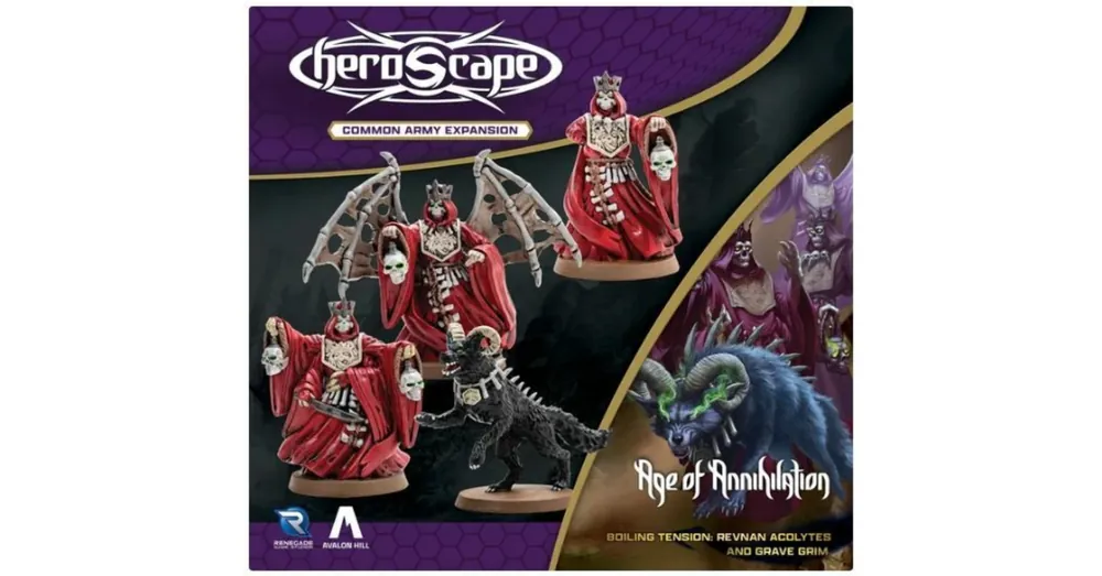 Heroscape Revnan Acolytes & Grave Grim Common Army Expansion Rendeld meg most