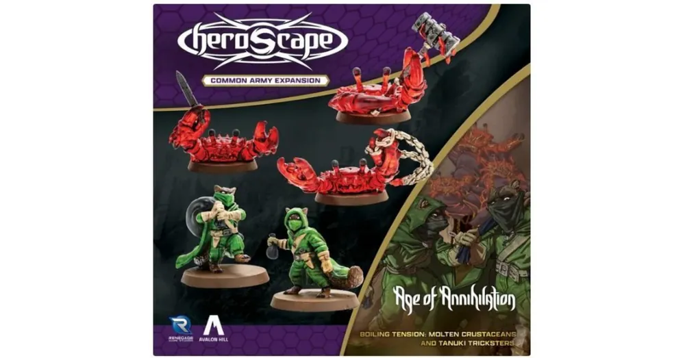 Bestseller Heroscape Molten Crustaceans & Tanuki Tricksters Common Army Expansion
