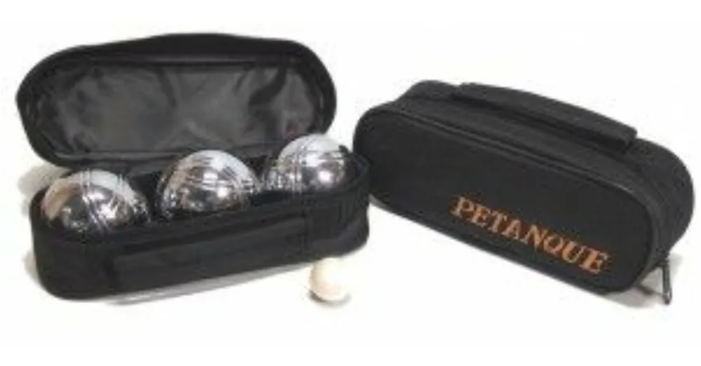 Vásárlói kedvenc Pétanque, 3 fém golyóval, fekete táskában - 251121