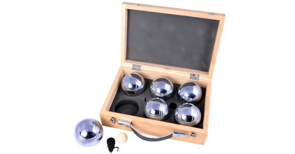 Pétanque fa dobozban, 6 golyó - 251216 Alacsony ár