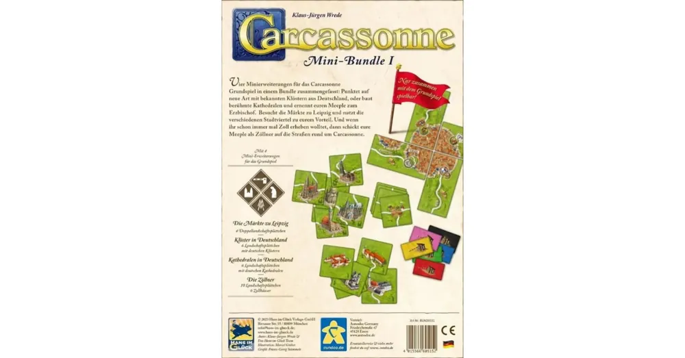 Nézd meg most Carcassonne Minikiegészítő pakk 1 (skandináv kiadás)