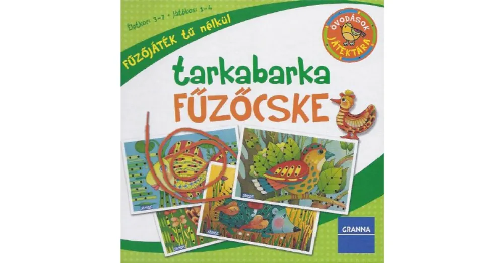 Legnépszerűbb Óvodások játéktára Tarkabarka fűzőcske (Új kiadás)