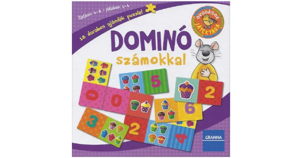 Árcsökkenés Óvodások játéktára Dominó számokkal (Új kiadás)