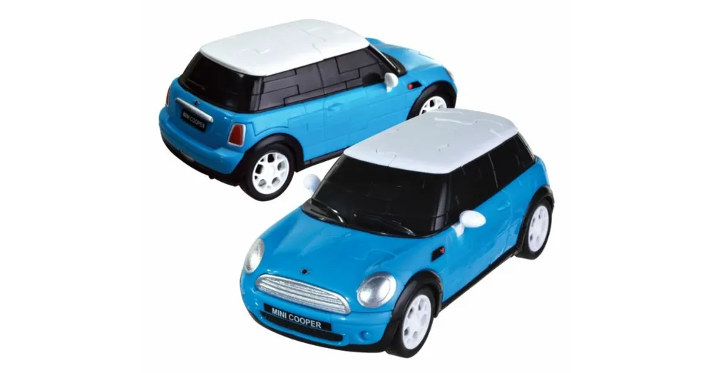 Végkiárusítás 3D Puzzle - Mini Cooper - kék