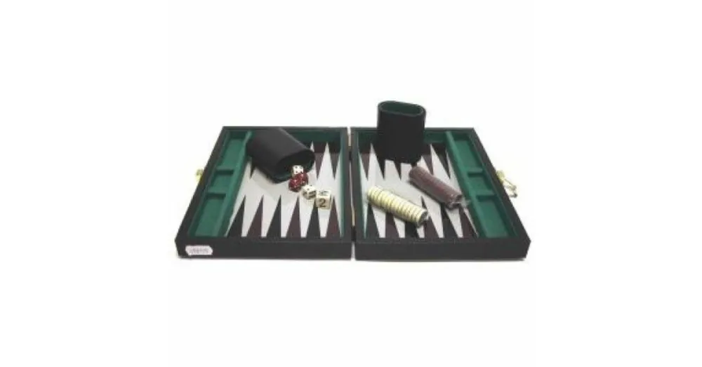 Expressz kézbesítés Backgammon, 23x17 cm fekete műbőr - 604066