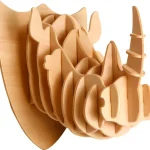 Gepetto‘s Workshop - Rinocéroszfej- 3D fapuzzle, 473176 Olcsó