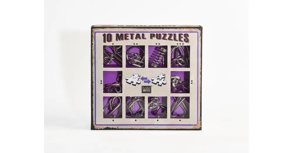 Kihagyhatatlan ajánlat 10 Metal Puzzle Set - lila *-***