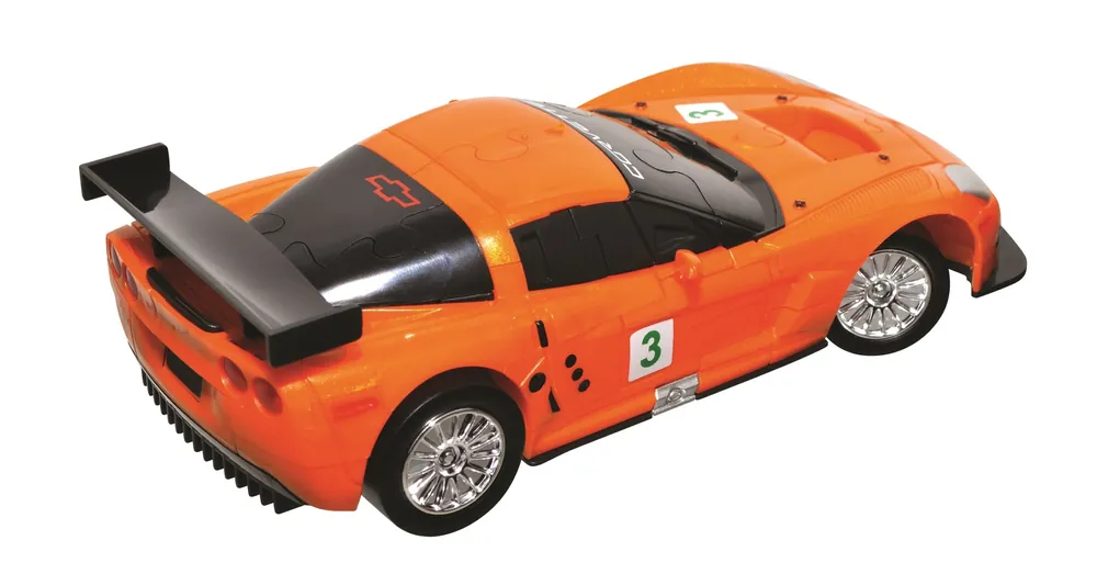 Szuper ajánlat 3D Puzzle - Chevrolet Corvette C6R -narancssárga