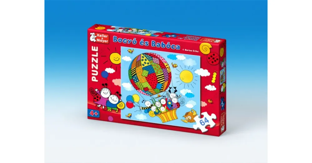 Végkiárusítás Bogyó és Babóca 64 db-os puzzle Léghajó