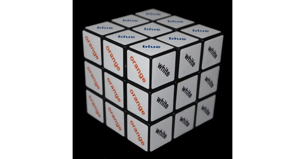 Rubik Színes 3x3 szöveg kocka Vásárlói kedvenc