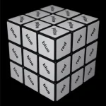 Rubik Fekete 3x3 szöveg kocka Ajánlat