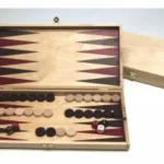 Gyors kiszállítás Backgammon világos fadobozban, 28x14 cm 601098