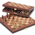Vedd meg most Fa sakk mágneses - intarziás úti sakk (40cm) - 672714
