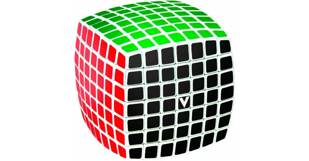 Biztonságos fizetés V-CUBE 7x7 versenykocka, fehér, lekerekített