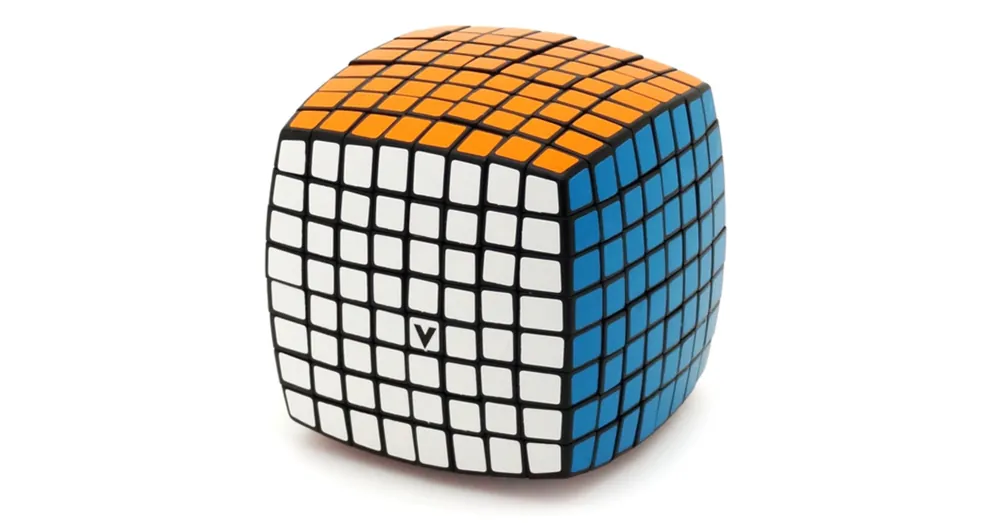 Biztonságos vásárlás V-CUBE 8x8 versenykocka, fekete, lekerekített