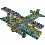Fa puzzle – Kétfedelü repülőgép (FSC-wood) Kihagyhatatlan ajánlat