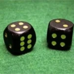 Akció Fekete dobókocka fából, 16 mm, 1 darab 732032
