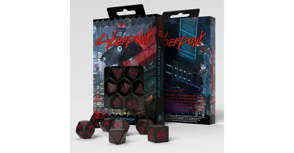 Korlátozott ajánlat Dobókocka - Cyberpunk Red RPG Set (7 db-os szett)