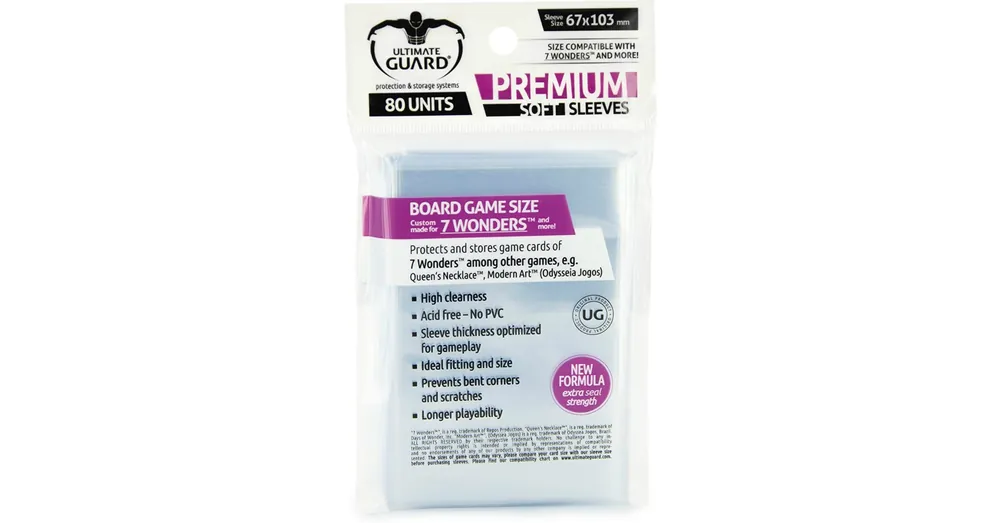 Ultimate Guards sleeve (kártyavédő) - 67x103 mm (7 csoda méretű) Végkiárusítás