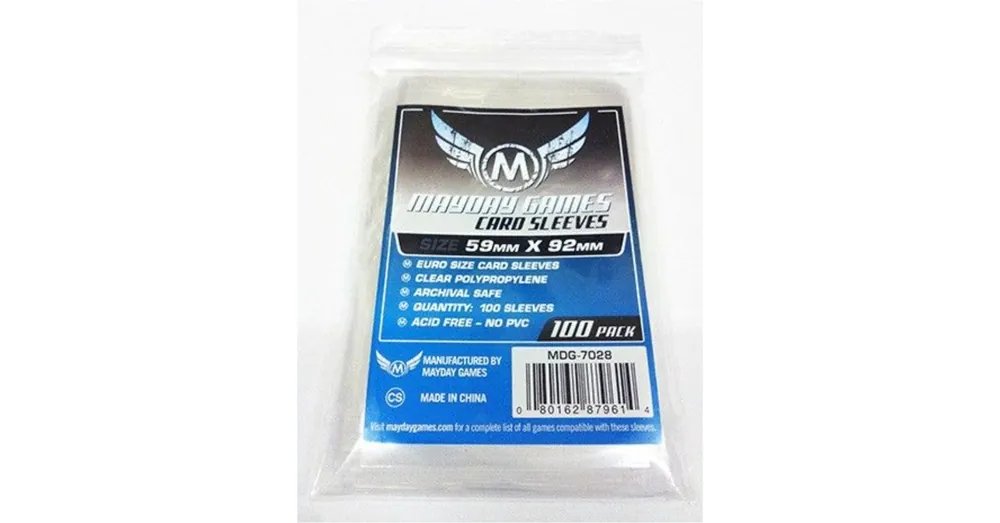 Mayday standard EU kártyavédö (sleeve) - 59*92 mm (100 db/csomag) Azonnali szállítás