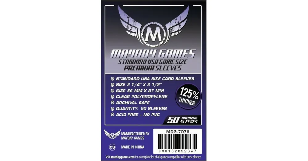 Árcsökkenés Mayday premium US kártyavédő (sleeve) - 56*87 mm (50 db/csomag)