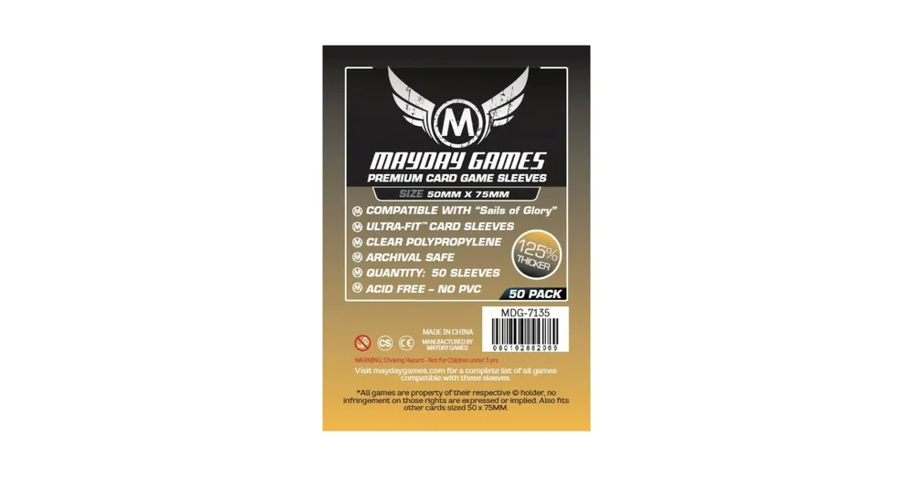 Prémium Mayday Premium kártyavédő (sleeve) -50*75 mm (50 db/csomag)