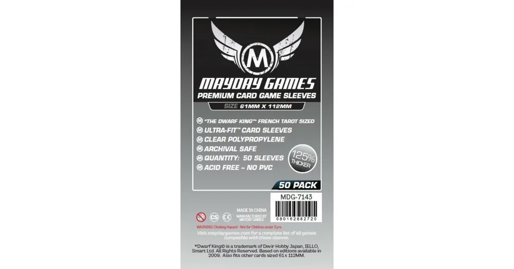 Mayday Magnum premium kártyavédő (sleeve) - 61*112 mm (50 db/csomag) Újdonság