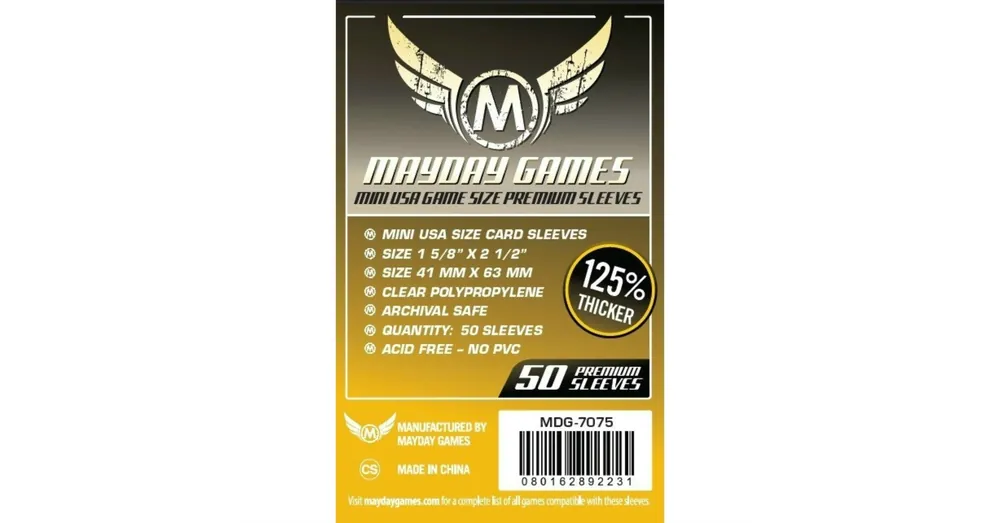 Mayday Premium Mini US kártyavédő (sleeve) - 41*63 mm (50 db/csomag) Biztonságos fizetés