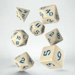 Dobókocka - Classic Runic Beige/Blue (7 db-os szett) Gyors szállítás