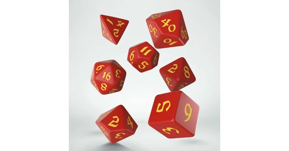 Outlet Dobókocka - Classic Runic Red/Yellow (7 db-os szett)