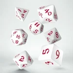 Prémium Dobókocka - Classic Runic White/Red (7 db-os szett)