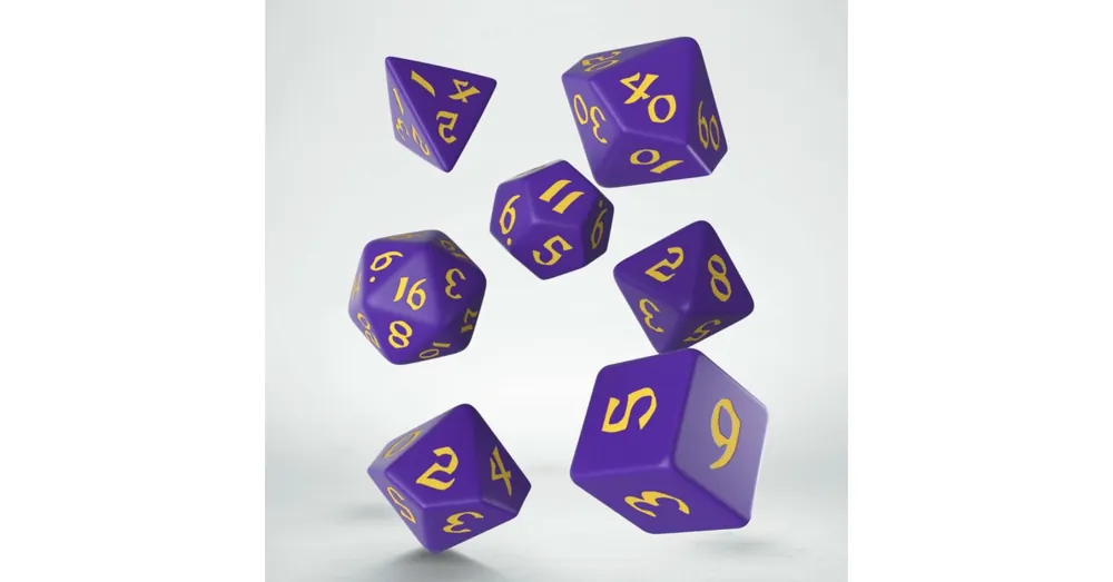 Népszerű Dobókocka - Classic Runic Purple/Yellow (7 db-os szett)