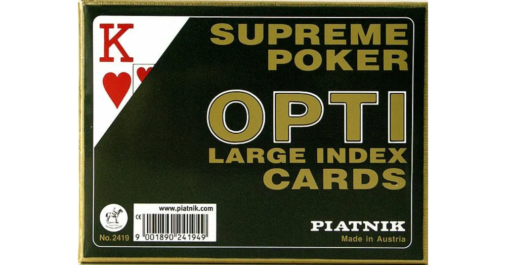 Legkelendőbb Opti Póker, 2 pakli