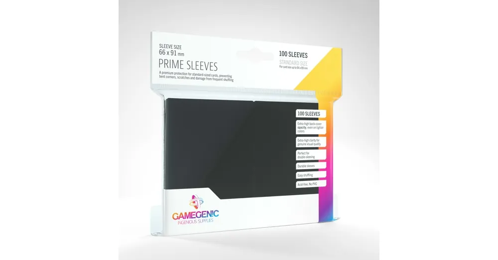 GameGenic Prime Sleeves, fekete - 66x91mm (100 db/csomag) Árengedmény