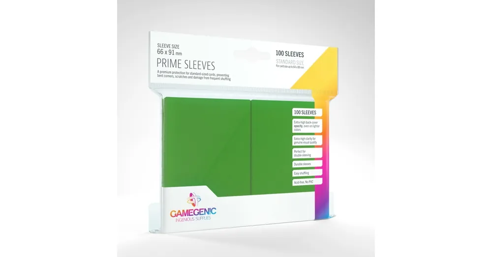 Expressz szállítás GameGenic Prime Sleeves, zöld - 66x91mm (100 db/csomag)