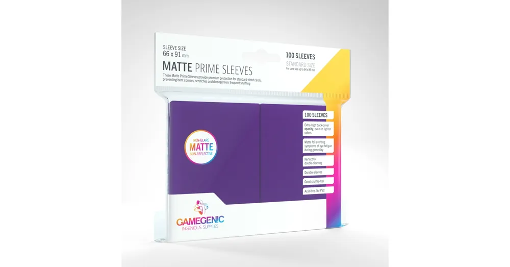 GameGenic Matte Prime Sleeves, lila - 66x91mm (100 db/csomag) Népszerű