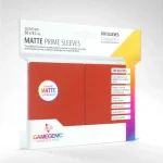 Csak ma GameGenic Matte Prime Sleeves, piros - 66x91mm (100 db/csomag)