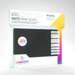 GameGenic Matte Prime Sleeves, fekete - 66x91mm (100 db/csomag) Szezonális akció