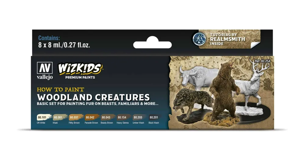 Népszerű Wizkids Premium set by Vallejo Woodland Creatures festékszett