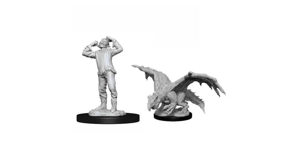 D&D Nolzur‘s Marvelous Miniatures Green Dragon Wyrmling & Afflicted Elf Gyors szállítás