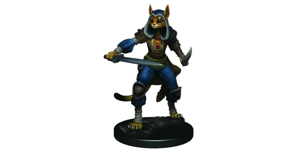 Árcsökkenés D&D Icons Tabaxi Female Rogue Premium Prepainted Miniature
