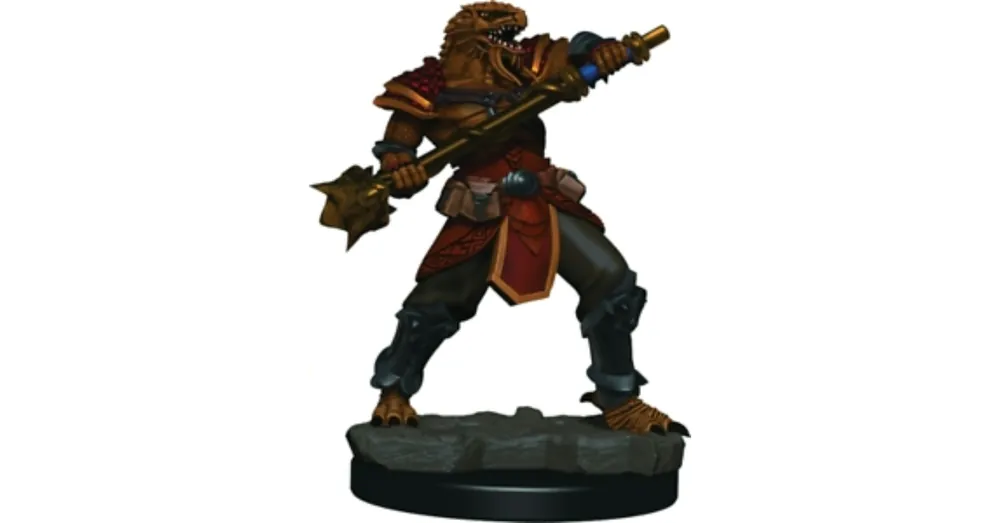 D&D Icons Dragonborn Male Fighter Premium Prepainted Miniature Kihagyhatatlan ajánlat