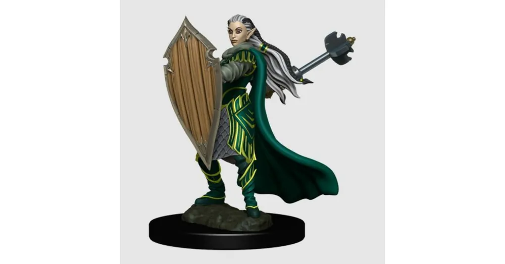D&D Icons Elf Female Paladin Premium Prepainted Miniature Expressz szállítás
