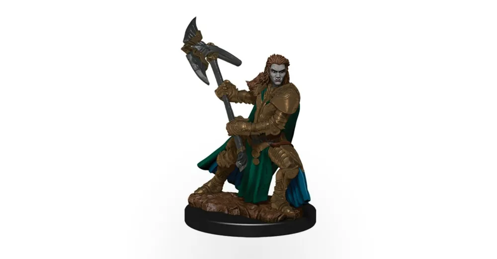 Árengedmény D&D Icons Half-Orc Female Fighter Premium Prepainted Miniature