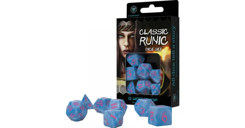 Szuper ajánlat Dobókocka - Classic Runic Glacier/Pink (7 db-os szett)